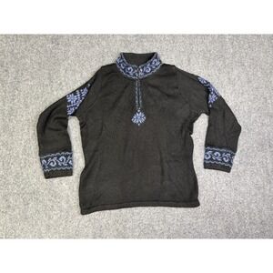 Women's Vintage Alpaca Imports 1/4 Zip Sweater Size Medium Steamboat CO.